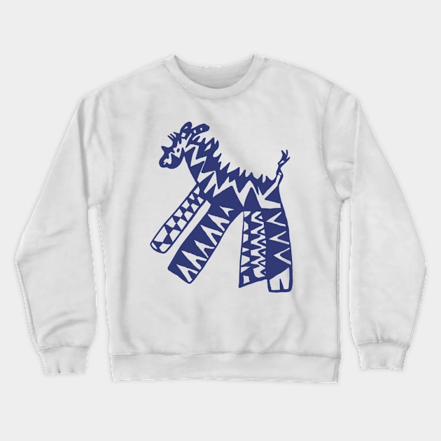 Funky Zebra Crewneck Sweatshirt by Shadoodles